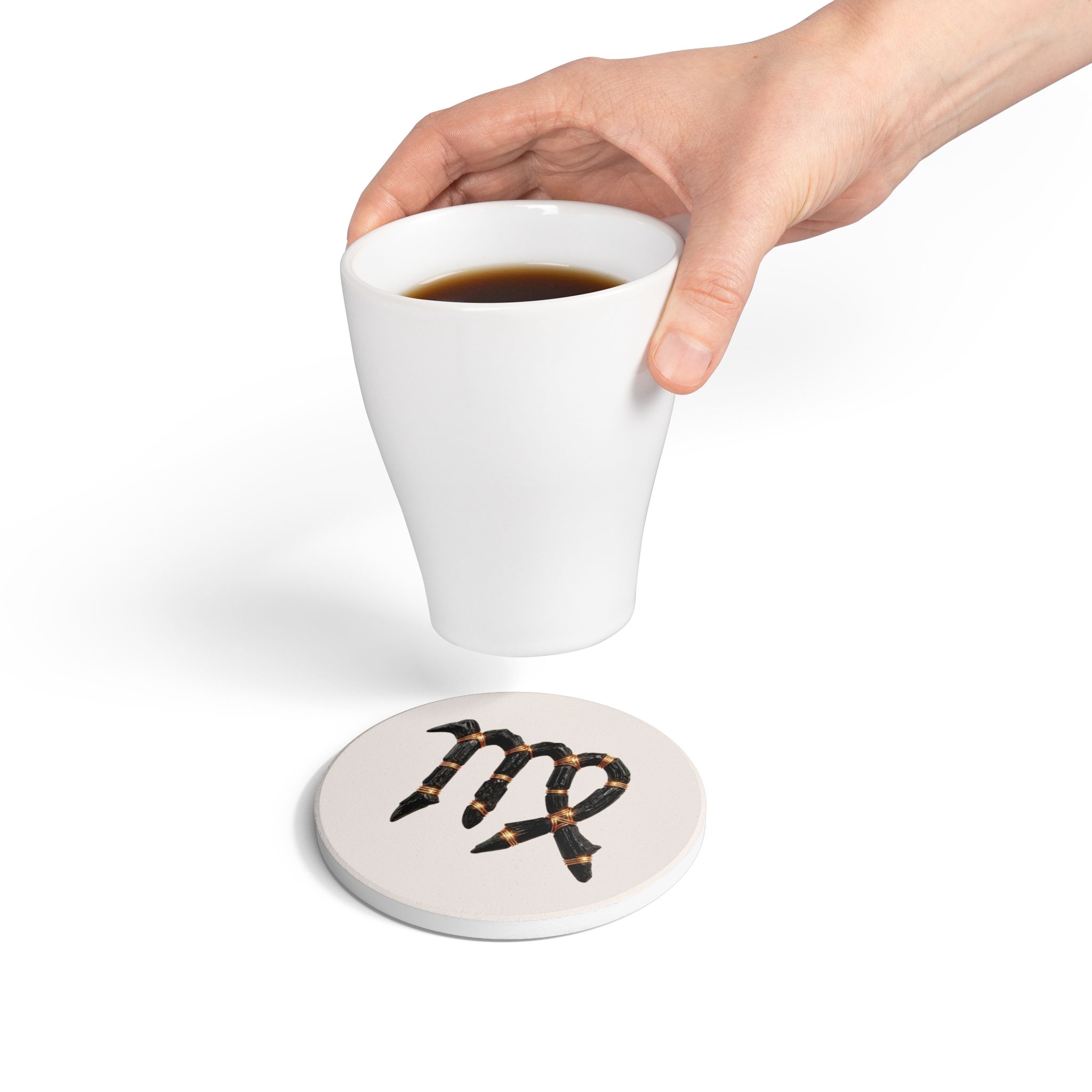 Virgo Riftstone Symbol -- Ceramic Coaster - Image 4