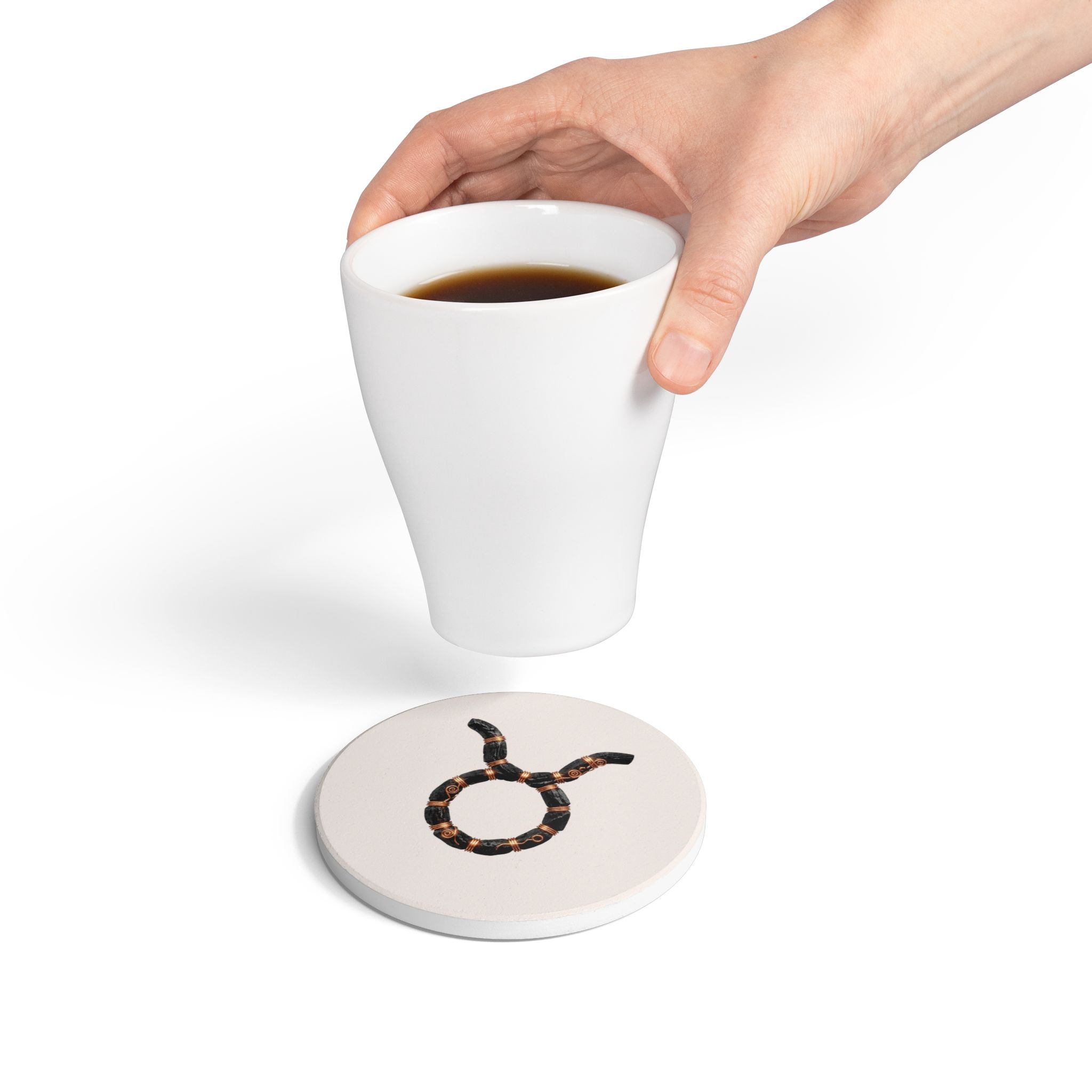 Taurus Riftstone Symbol -- Ceramic Coaster - Image 4