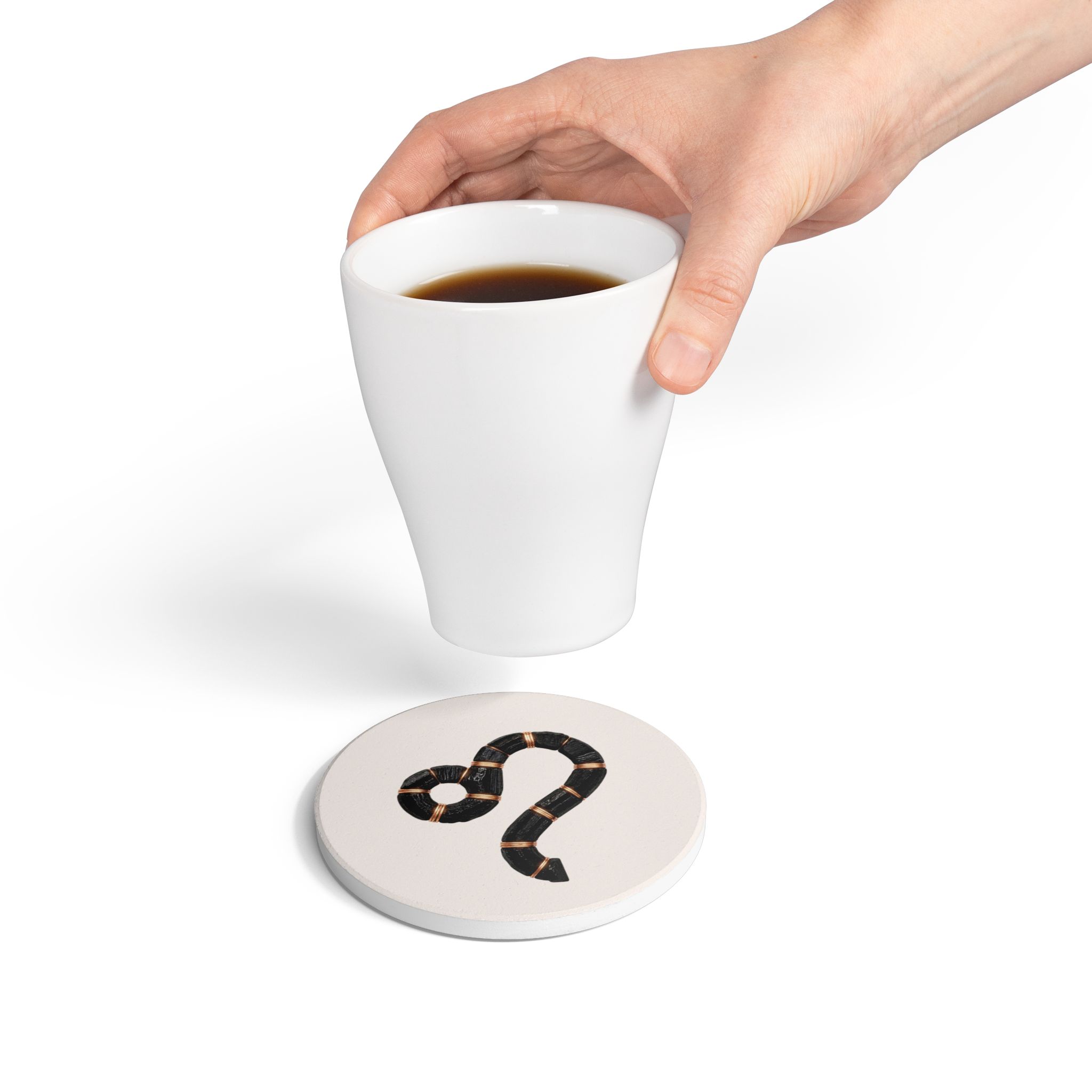 Leo Riftstone Symbol -- Ceramic Coaster - Image 4