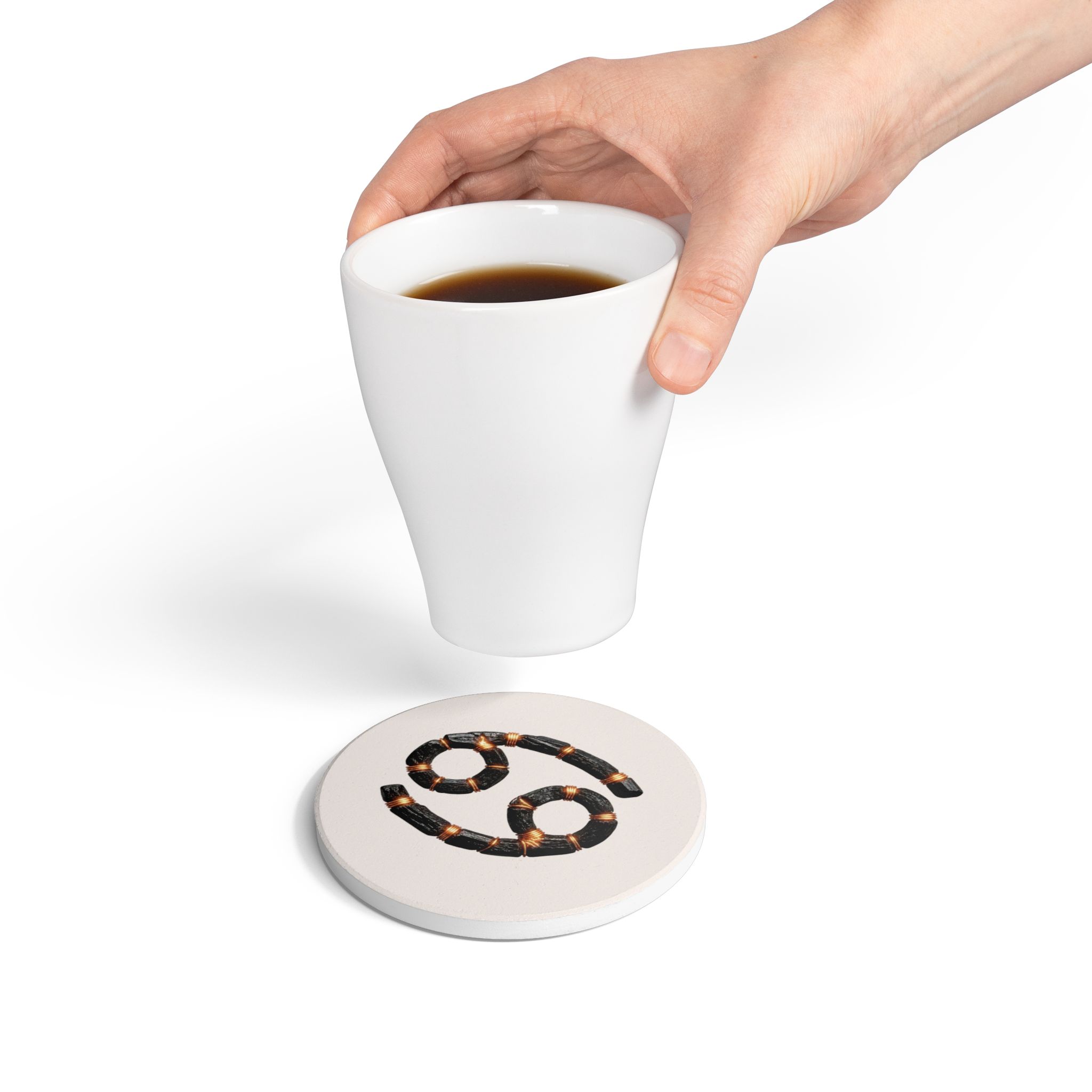 Cancer Riftstone Symbol -- Ceramic Coaster - Image 4