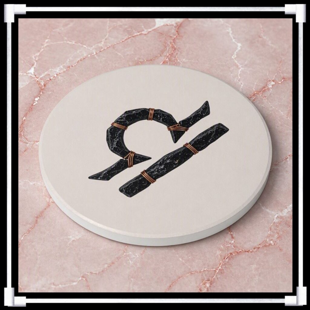 Libra Riftstone Symbol -- Ceramic Coaster