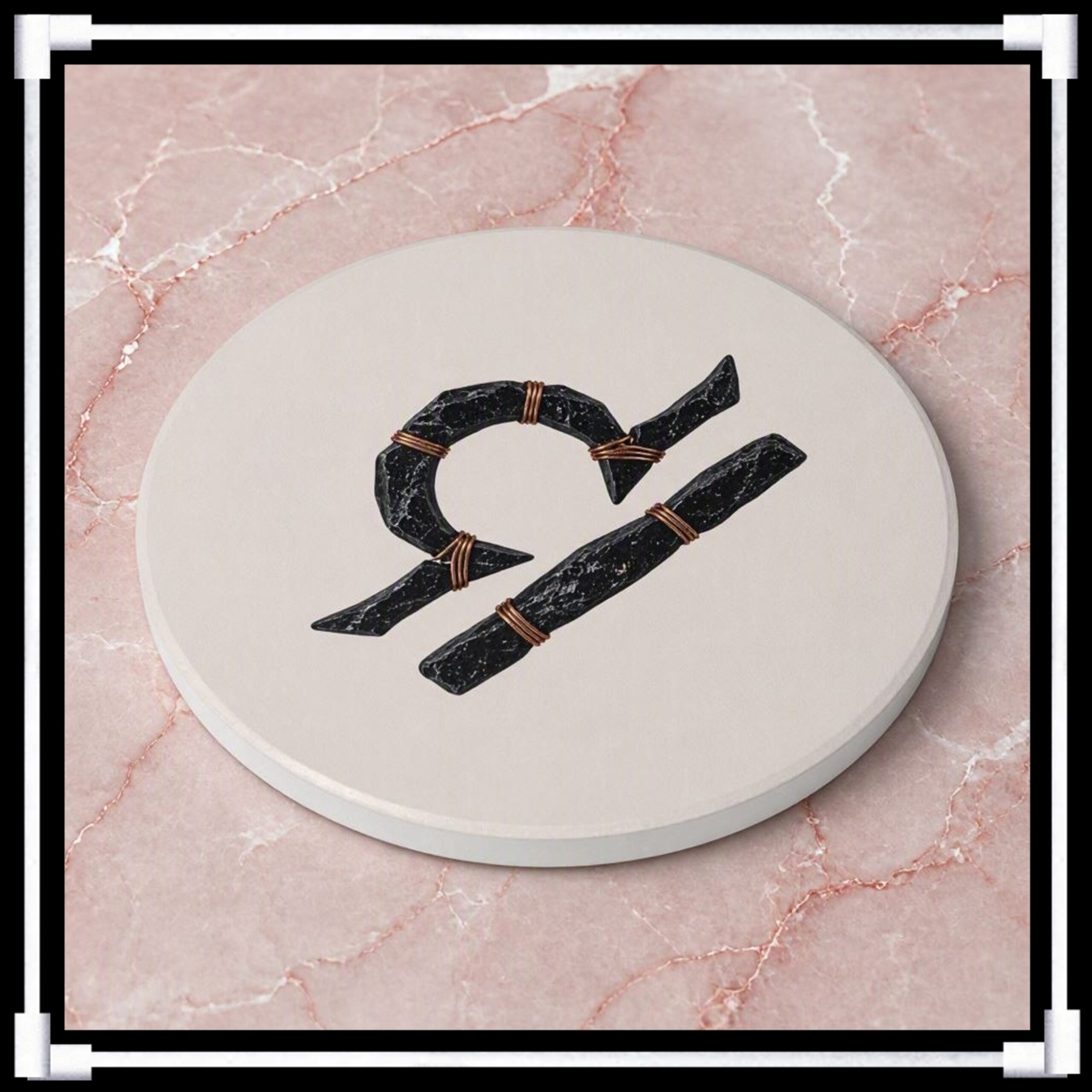 Libra Riftstone Symbol -- Ceramic Coaster