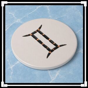 Gemini Riftstone Symbol -- Ceramic Coaster