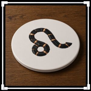 Leo Riftstone Symbol -- Ceramic Coaster