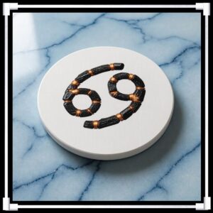Cancer Riftstone Symbol -- Ceramic Coaster