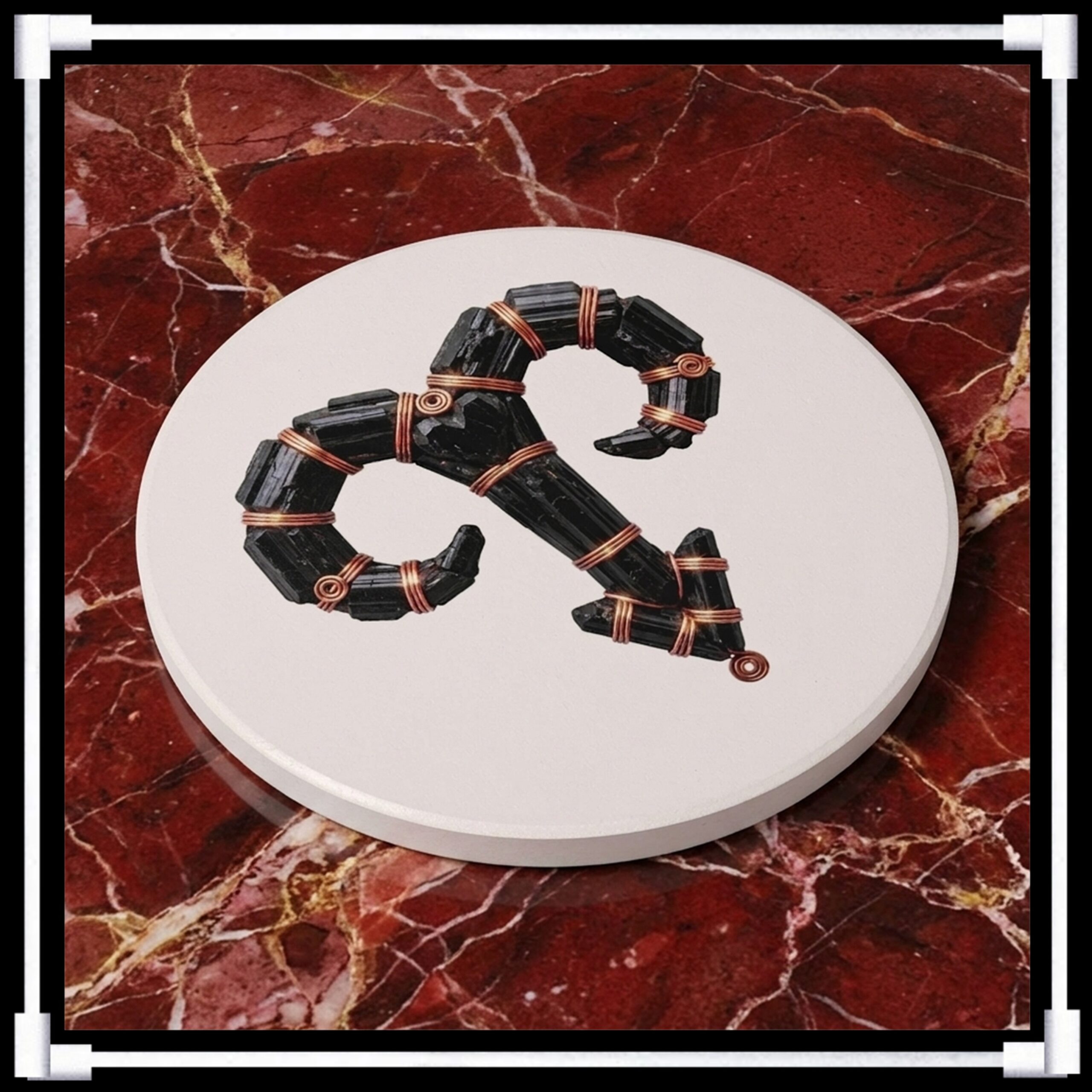 Aries Riftstone Symbol -- Ceramic Coaster