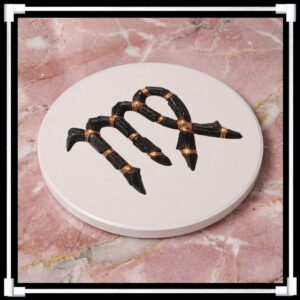 Virgo Riftstone Symbol -- Ceramic Coaster