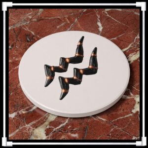 Aquarius Riftstone Symbol -- Ceramic Coaster