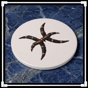 Pisces Riftstone Symbol -- Ceramic Coaster