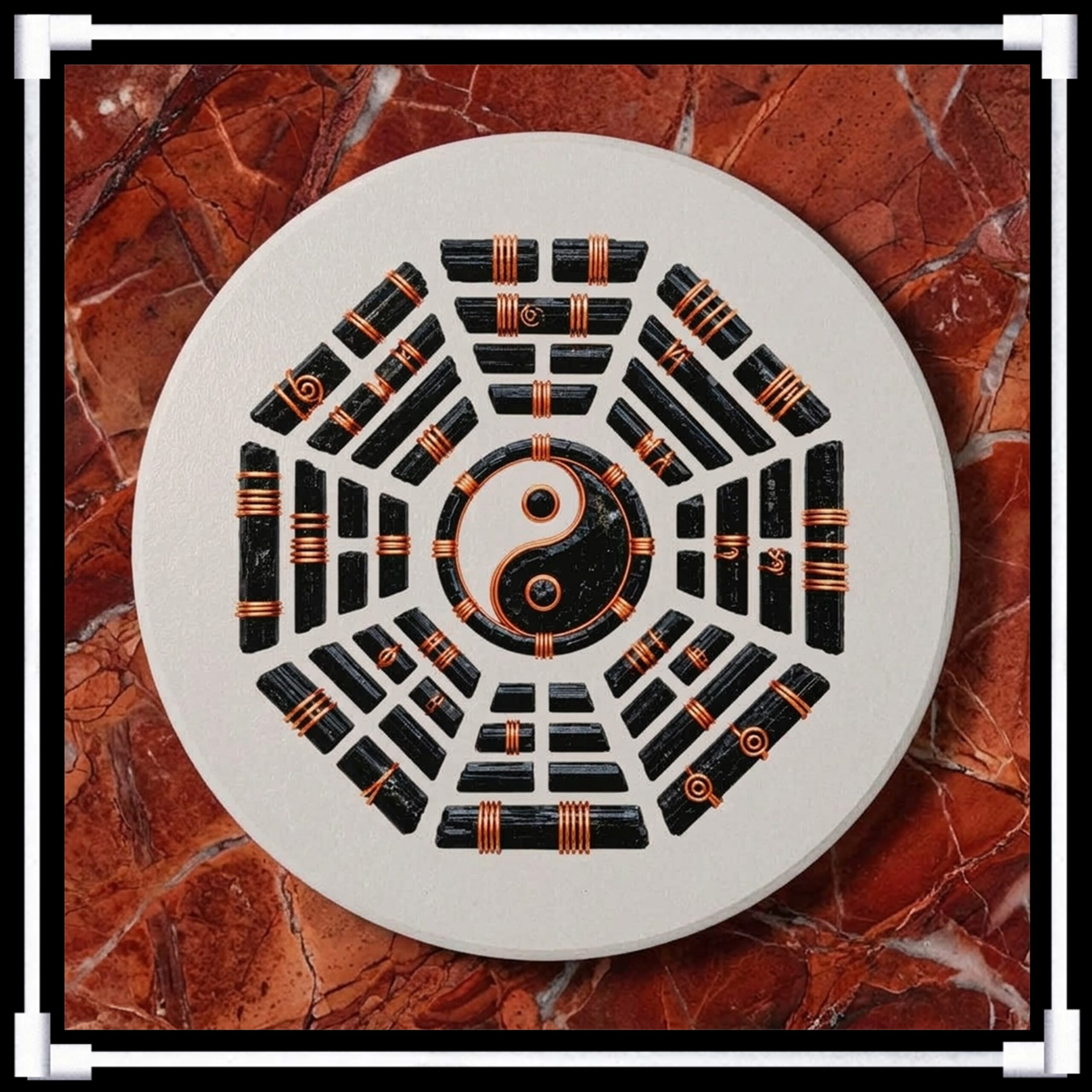 I Ching Bagua Riftstone Symbol -- Ceramic Coaster
