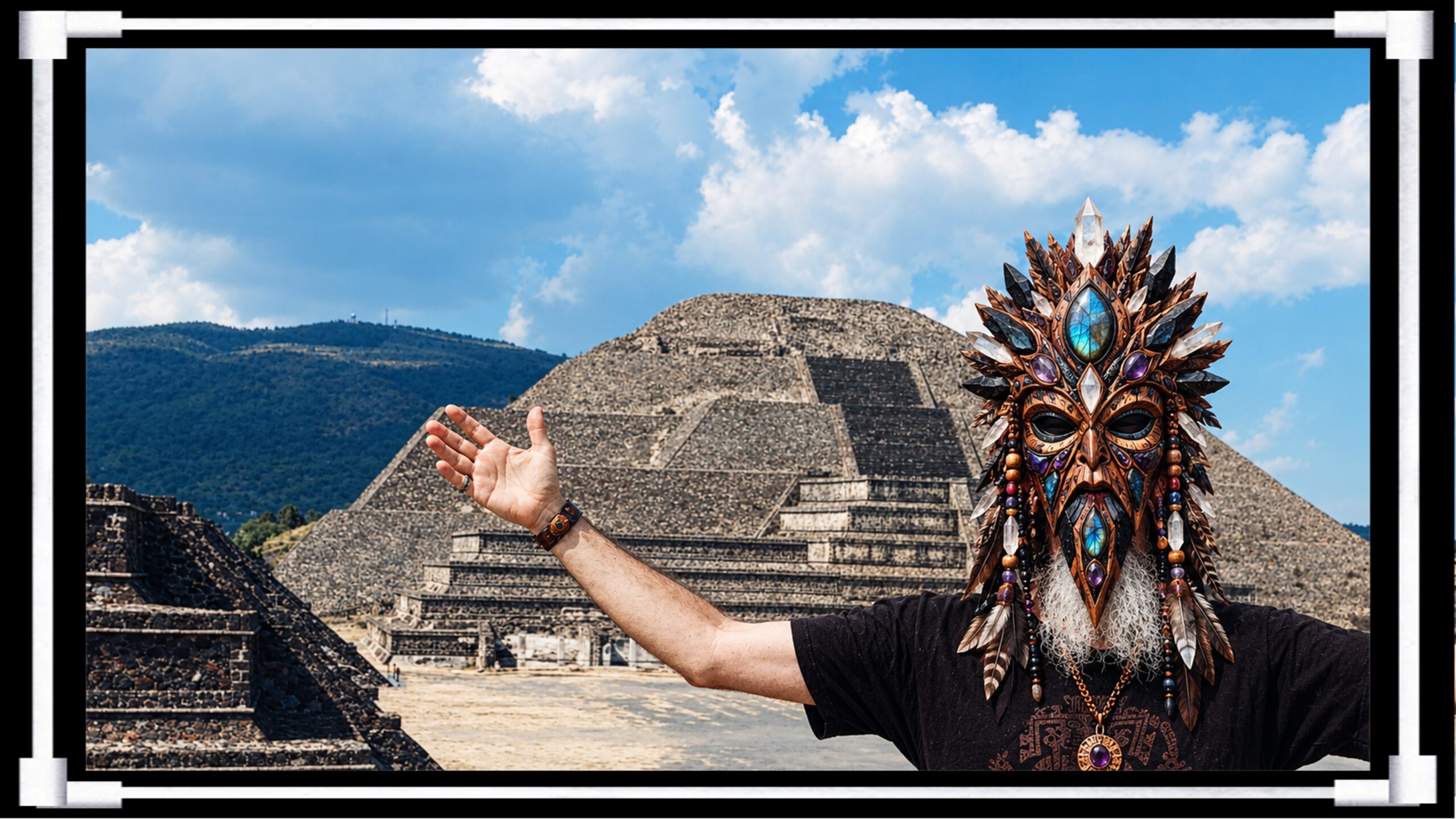 Shaman Kharadzu at the Pyramid of the Moon full size